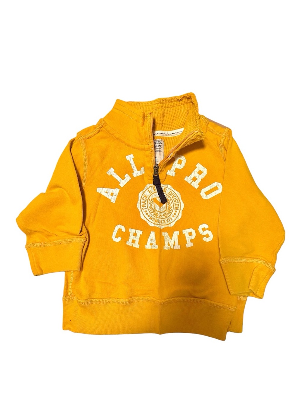 Children’s Place Yellow Graphic Kids Half-Zip Sweatshirt-NWOT Size 3/3T